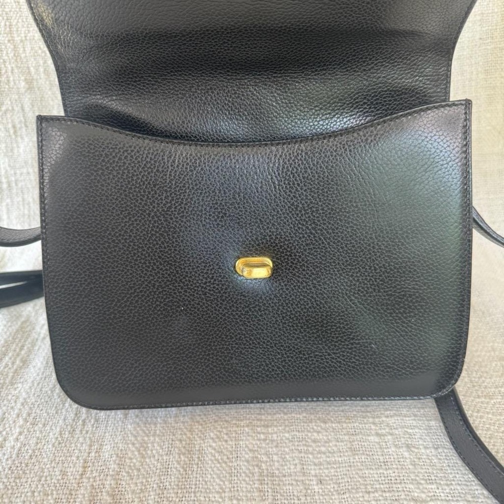 Vintage Coach Spence Bag‎ Black Leather Shoulder Bag Made in Italy - Picture 5 of 10
